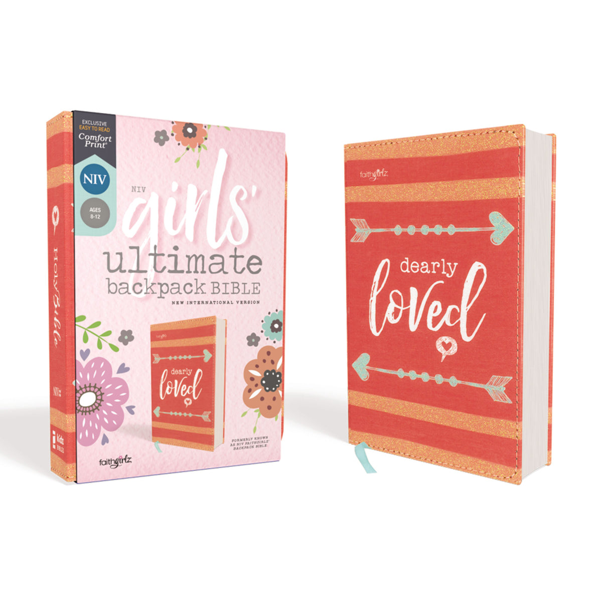 NIV Girls' Ultimate Backpack Bible Compact Red Letter Edition (Faithgirlz)(Comfort Print)(Flexcover)