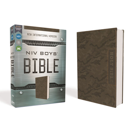 NIV Boys' Bible Brown Camo (Comfort Print)(Imitation Leather)