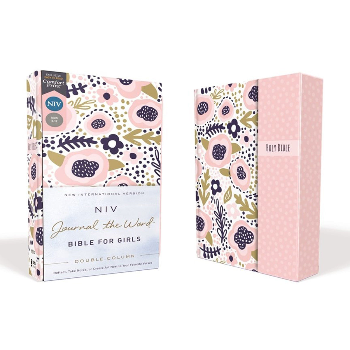 NIV Journal / Word / Girls Double-Column Pink Magnetic Closure Red Letter (Comfort Print)(Hardcover)