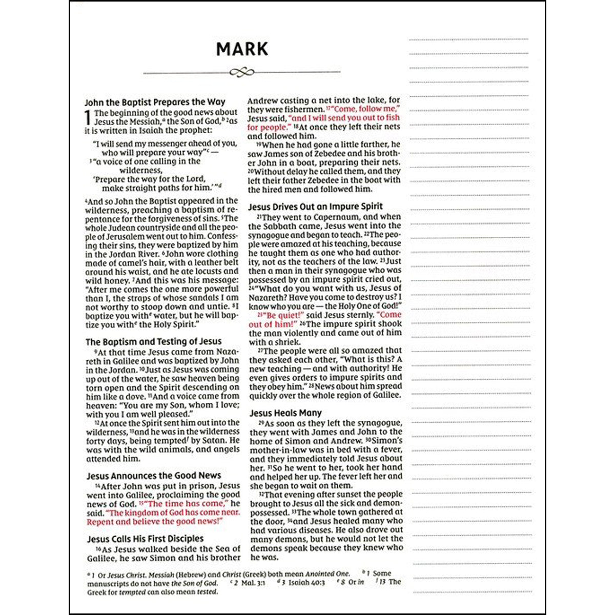 NIV Journal / Word / Girls Double-Column Pink Magnetic Closure Red Letter (Comfort Print)(Hardcover)