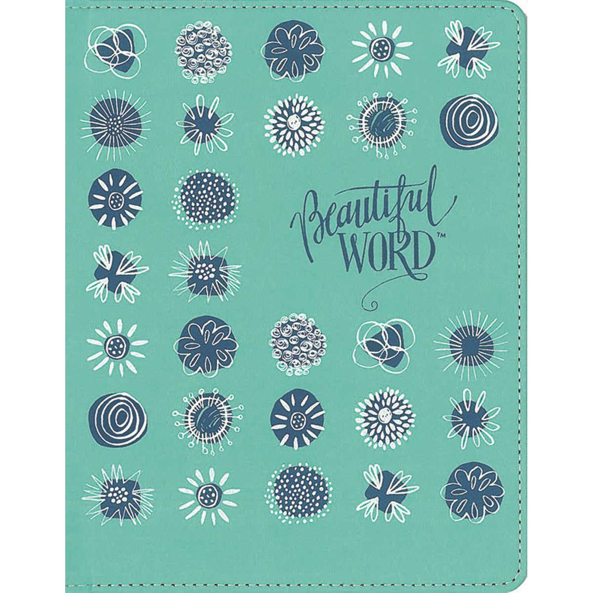 NIV Beautiful Word Coloring Bible For Girls Pencil / Sticker Teal (Comfort Print)(Imitation Leather)