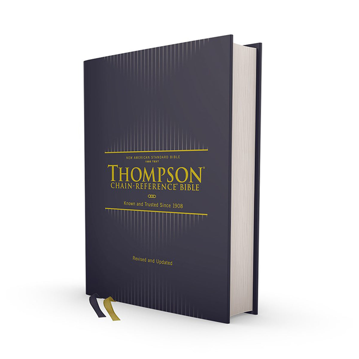 NASB Thompson Chain Reference Red Letter Bible Comfort Print Navy (Hardcover)