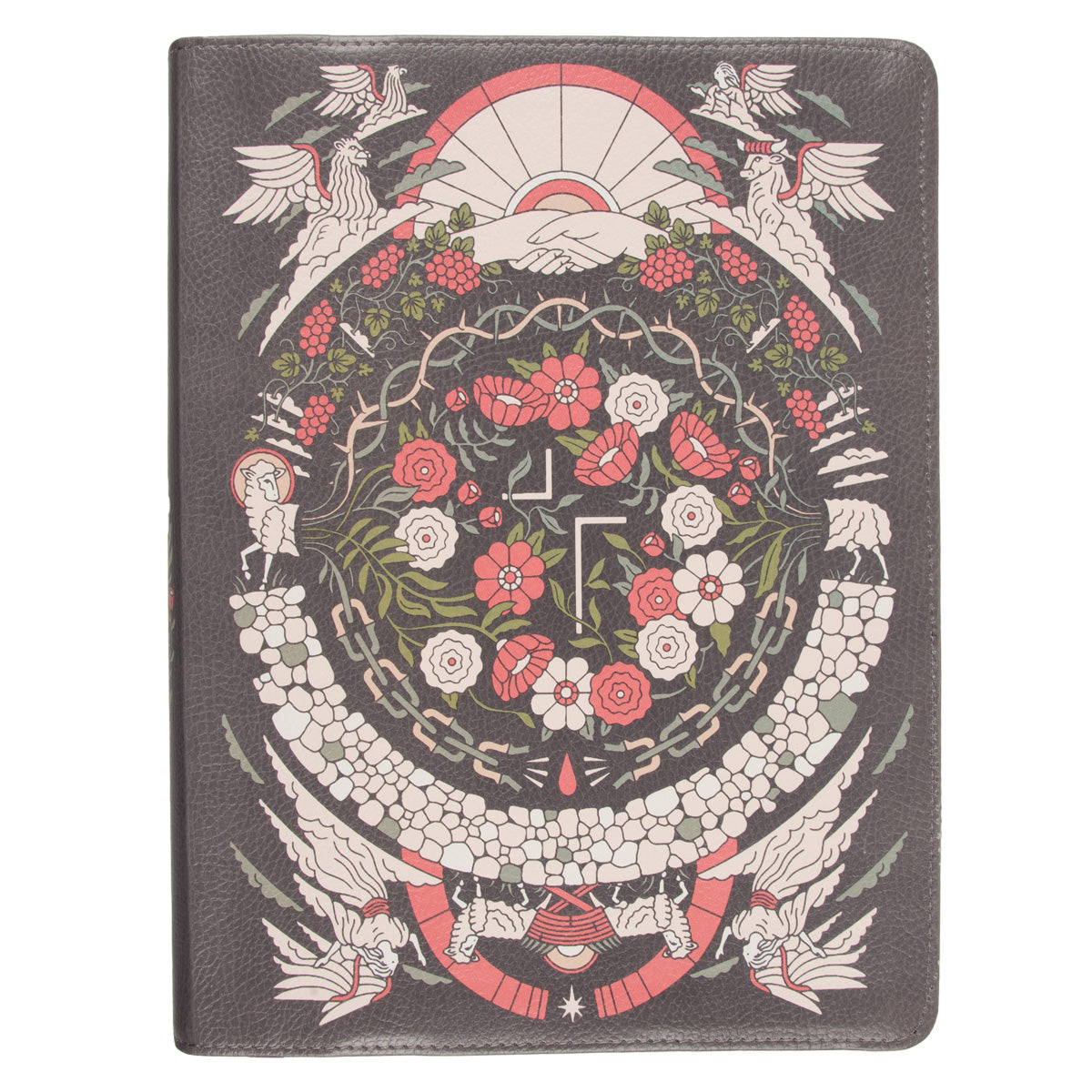 NIV The Jesus Bible Artists Edition Grey Floral (Imitation Leather)