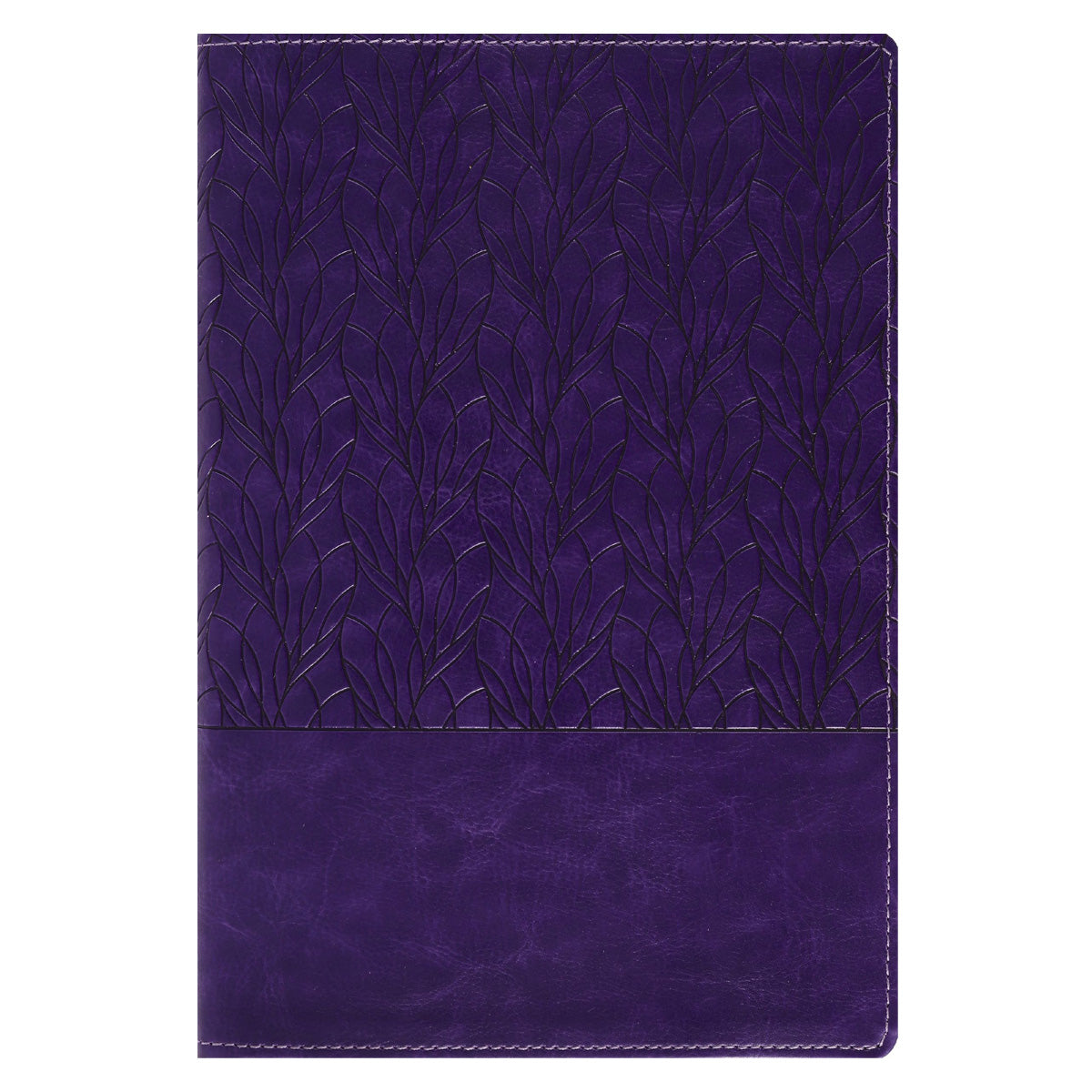 Amplified Purple Imitation Leather Holy Bible Large Print