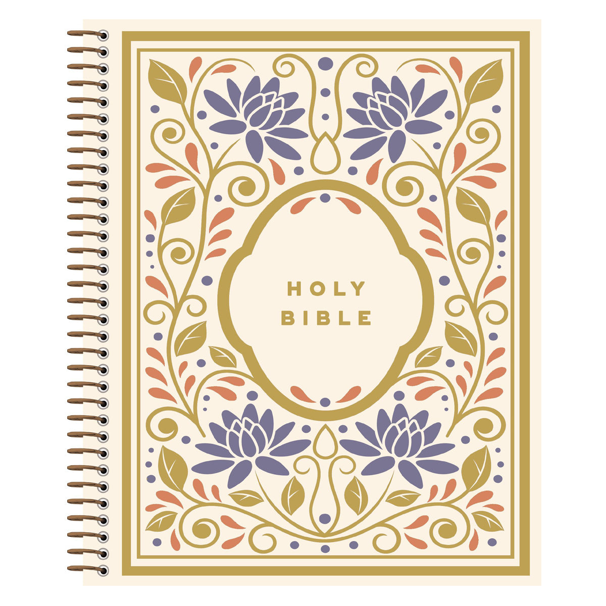 NIV Journal the Word Bible, Red Letter, Comfort Print, Spiral-Bound, Multi-Floral