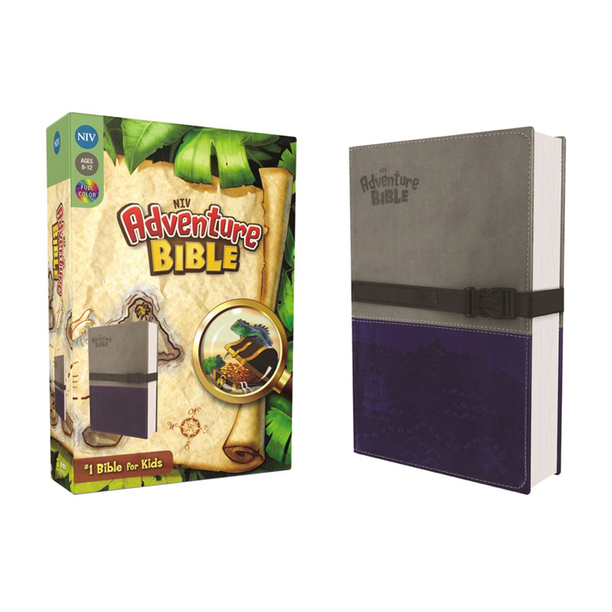 NIV Adventure Bible Two Tone Gray / Blue With Clip Closure (Imitation Leather)