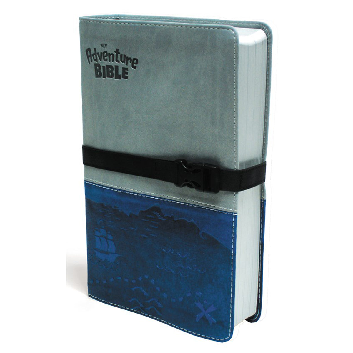 NIV Adventure Bible Two Tone Gray / Blue With Clip Closure (Imitation Leather)