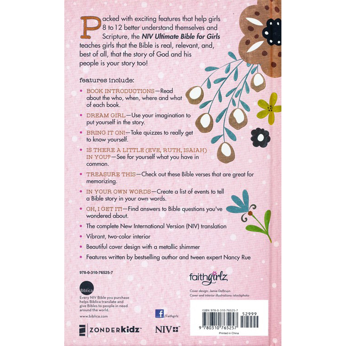 NIV Ultimate Bible For Girls (Hardcover)