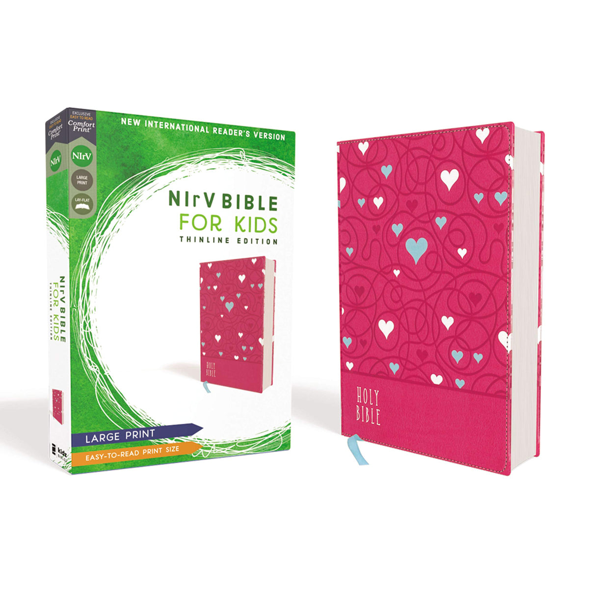 NIRV Bible For Kids Large Print Pink (Comfort Print)(Imitation Leather)