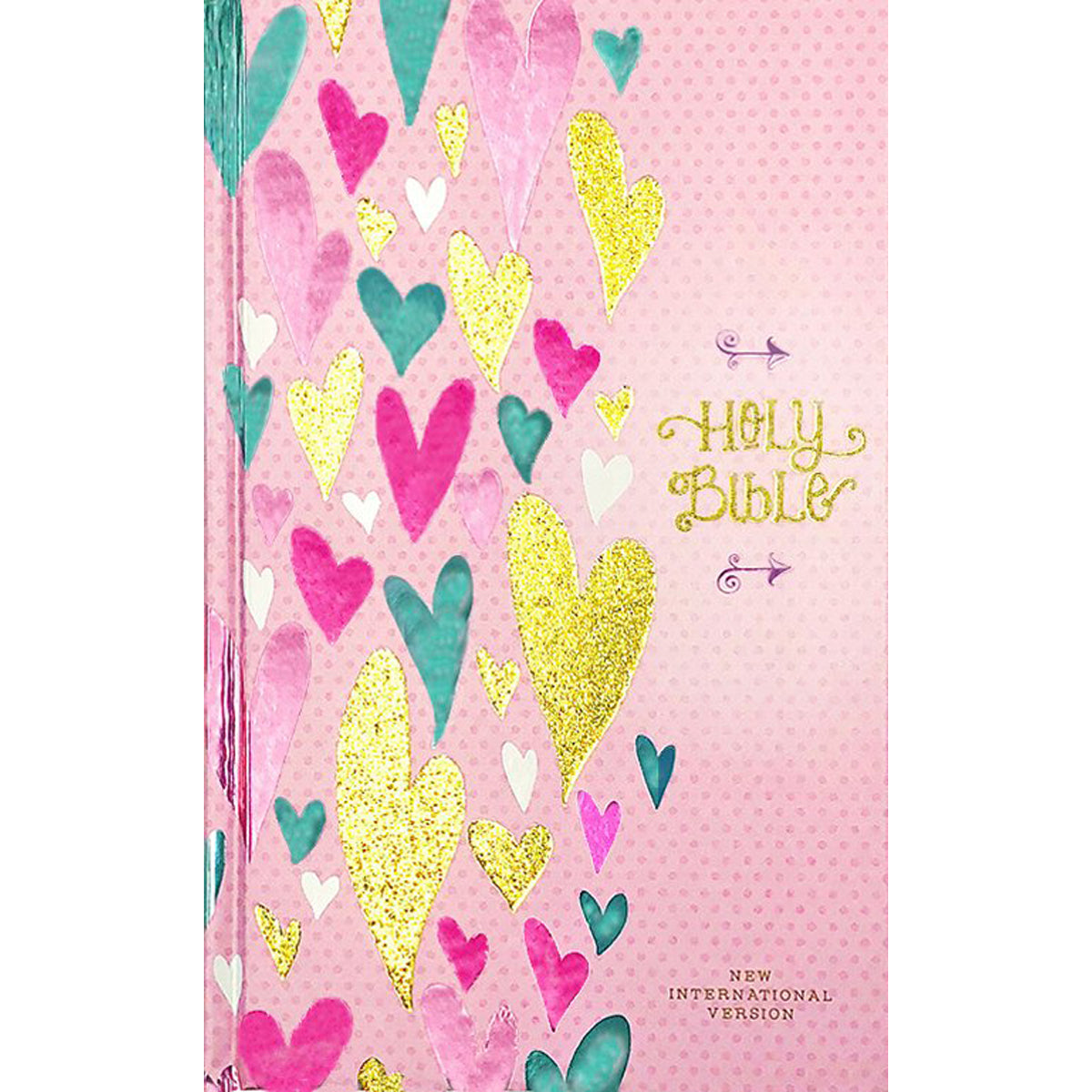 NIV Heart Of Gold Holy Bible Red Letter (Comfort Print)(Hardcover)