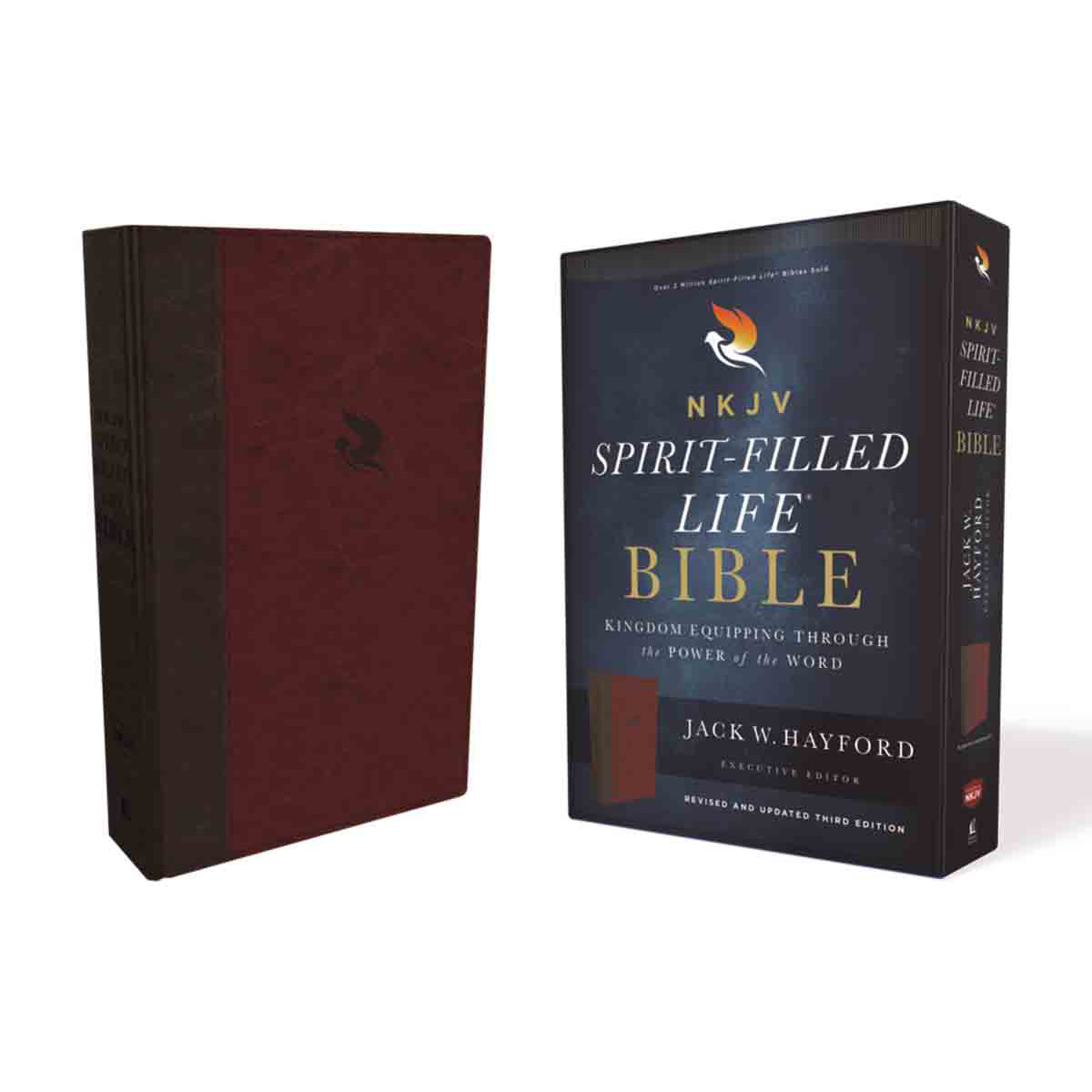 NKJV Spirit Filled Life Bible Burgundy (Imitation Leather)