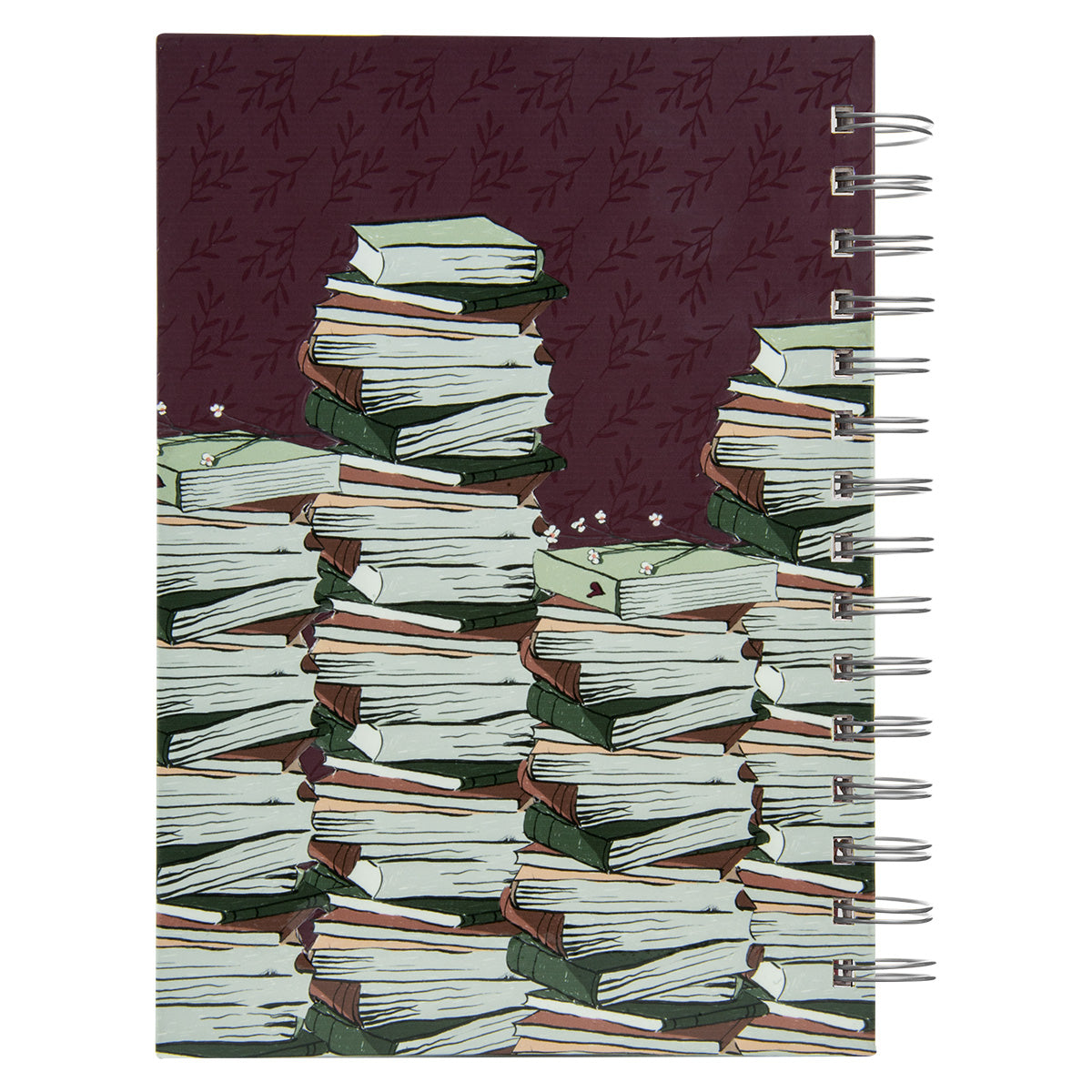 Between The Pages Of A Book Is A Lovely Place To Be Large Hardcover Wirebound Journal