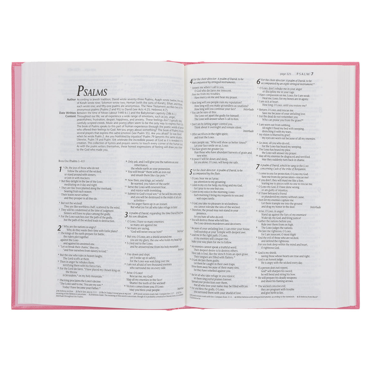 NLT Pink Hardcover Standard Bible