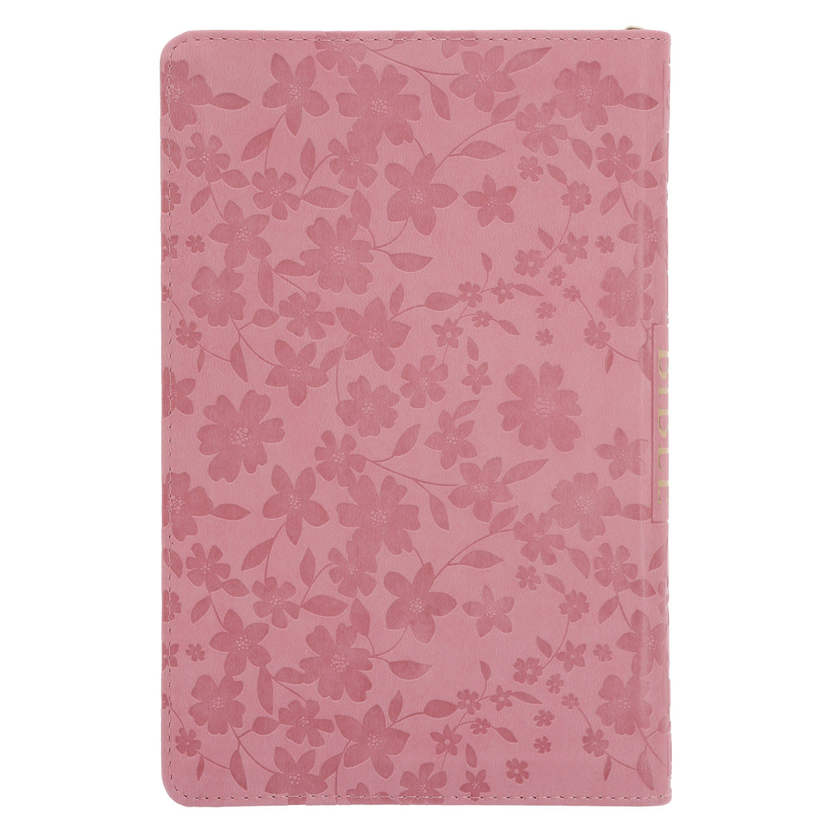 ESV Pink Floral Faux Leather Standard Bible with Zip