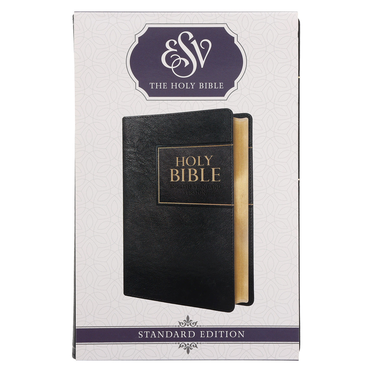 ESV Black Frame Faux Leather Standard Bible