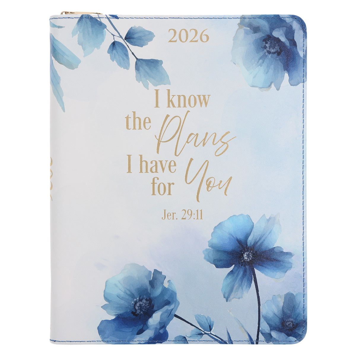 2026 Diary - 18-Month Planner for Women - I Know the Plans - Faux Leather with Zip