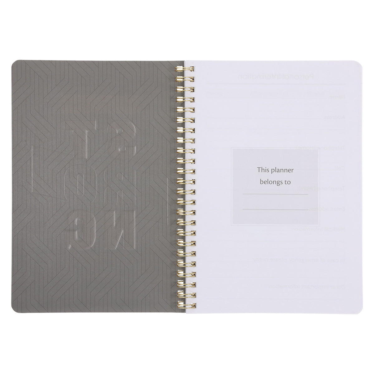 2026 Diary - Daily Planner - Strong and Courageous - Wirebound