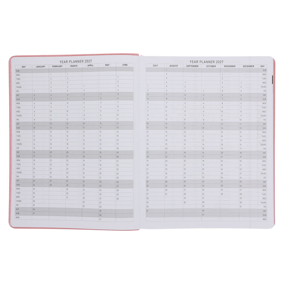 2026 A4 Executive Diary - Daily Planner - God Is Our Refuge and Strength - Faux Leather