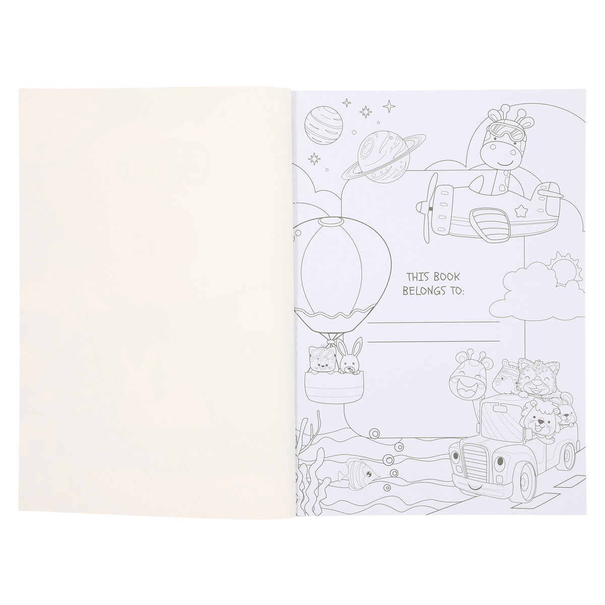 God Is with Me Wherever I Go: A Coloring Adventure for Kids (Paperback)