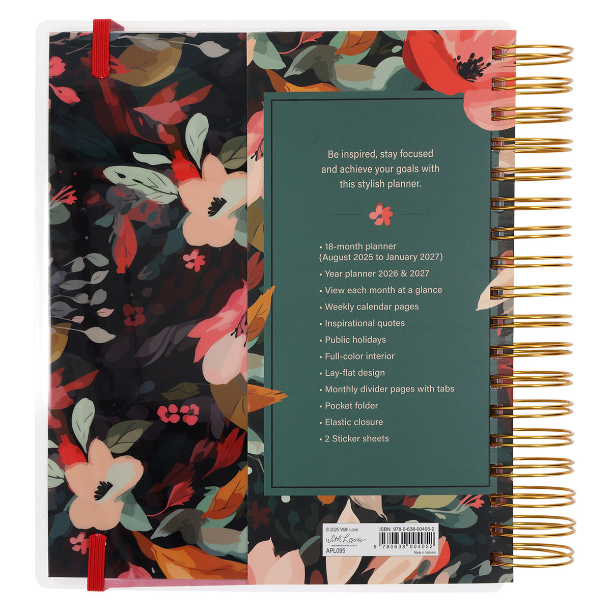 2026 Diary - 18-Month Planner for Women - Make Things Happen - Wirebound