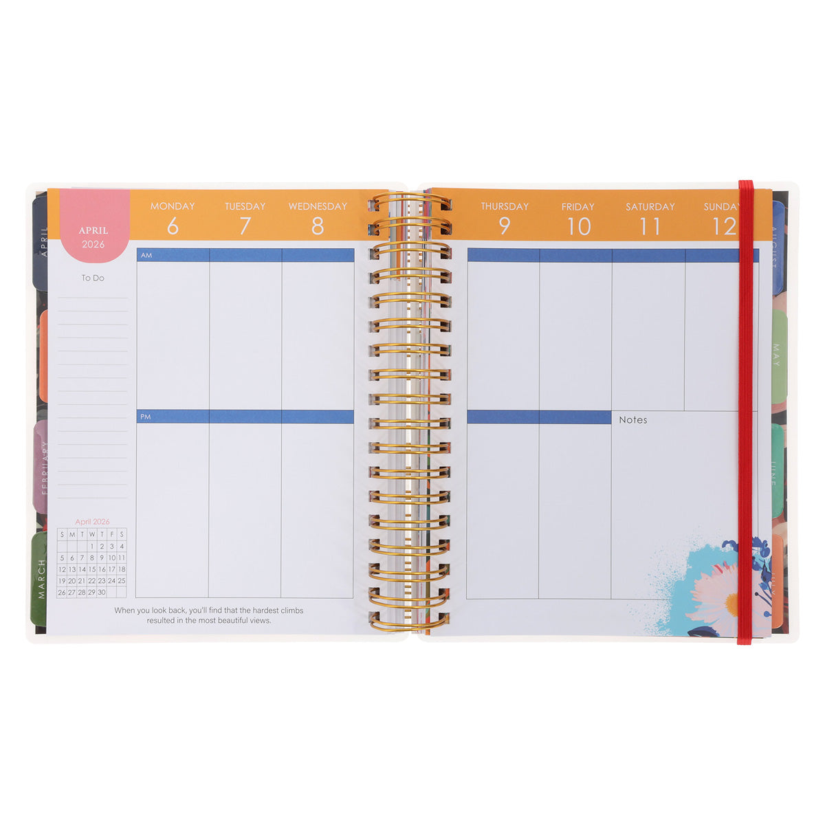 2026 Diary - 18-Month Planner for Women - Make Things Happen - Wirebound