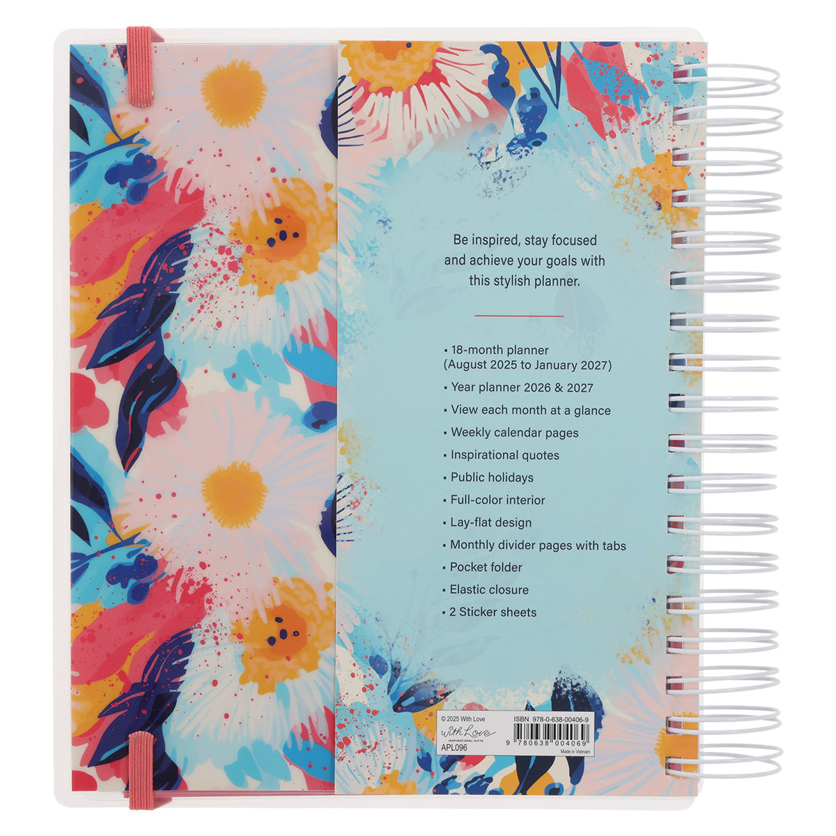 2026 Diary - 18-Month Planner for Women - Today Is a New Beginning - Wirebound