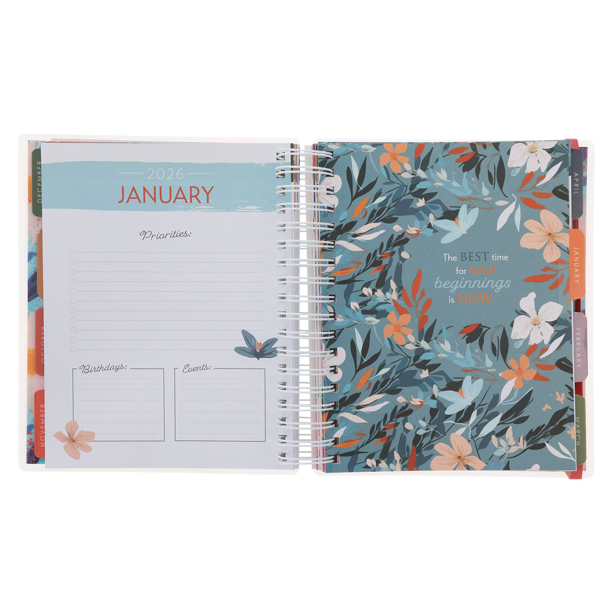 2026 Diary - 18-Month Planner for Women - Today Is a New Beginning - Wirebound