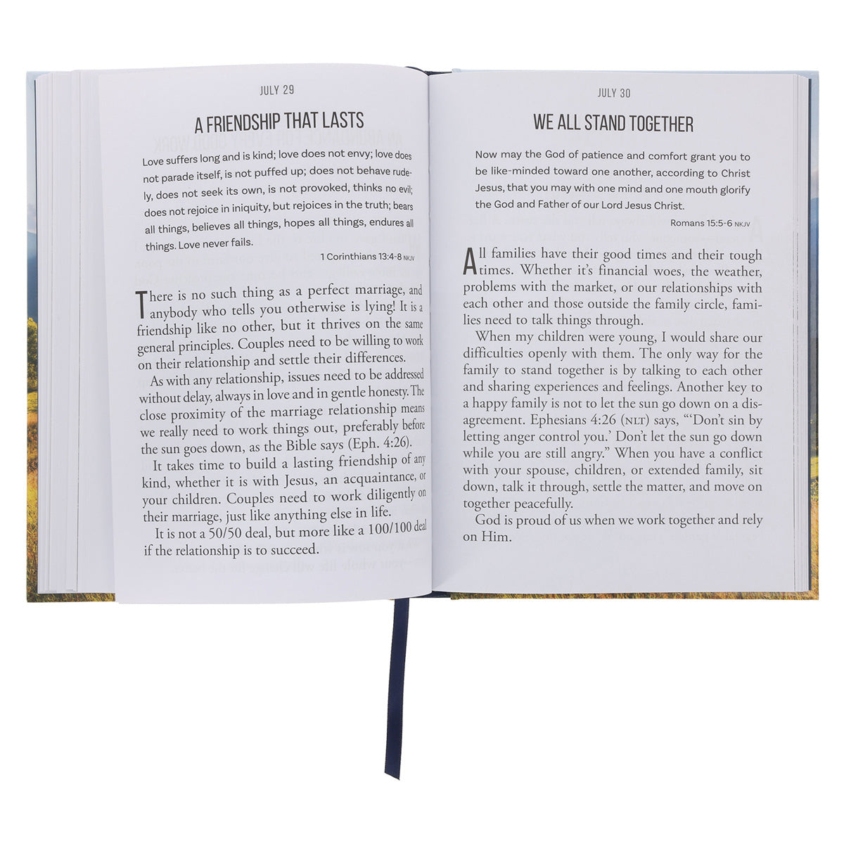 Firm Faith Large Print: 366 Devotions on Following Jesus and Living Life to the Full HC