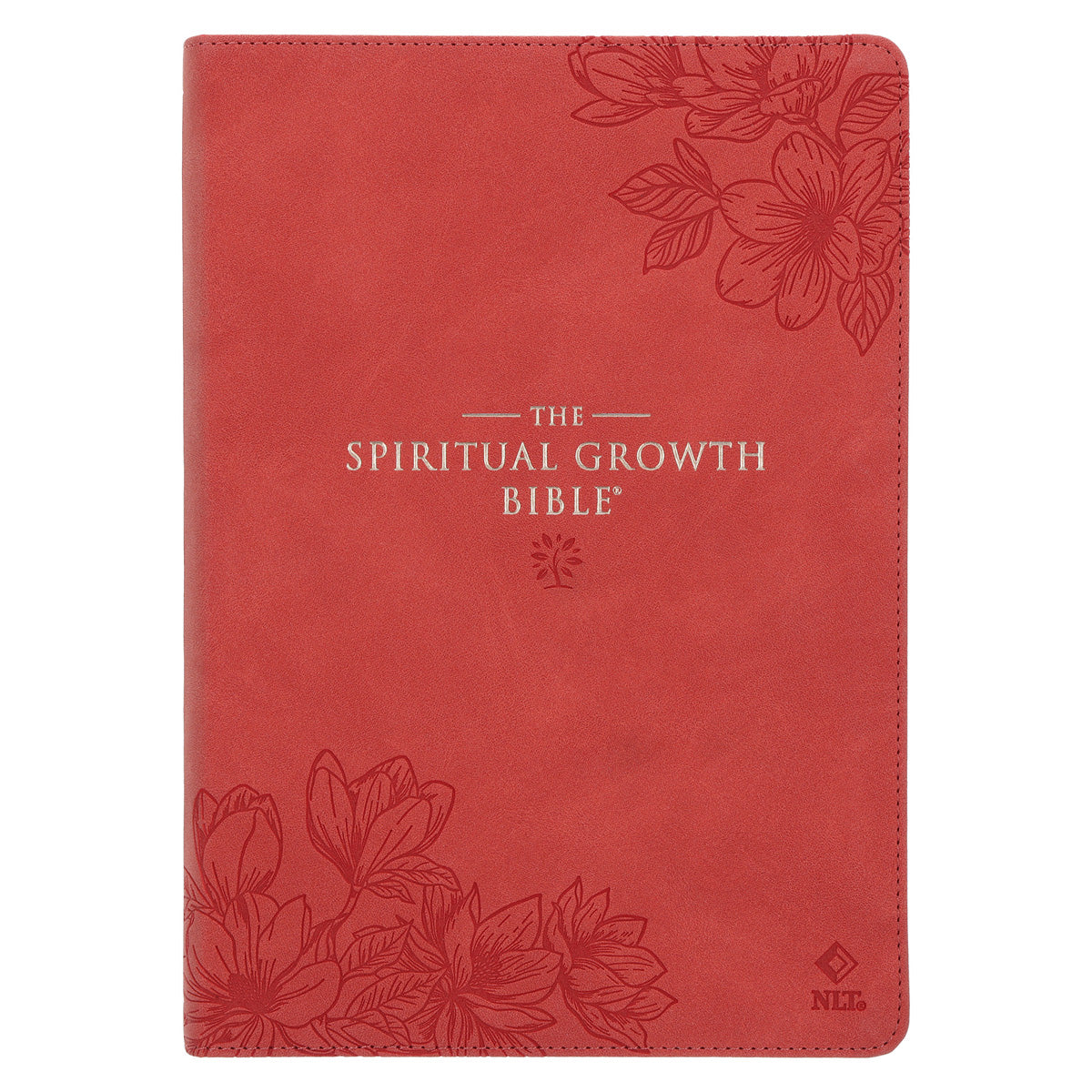 NLT Coral Faux Leather Spiritual Growth Bible