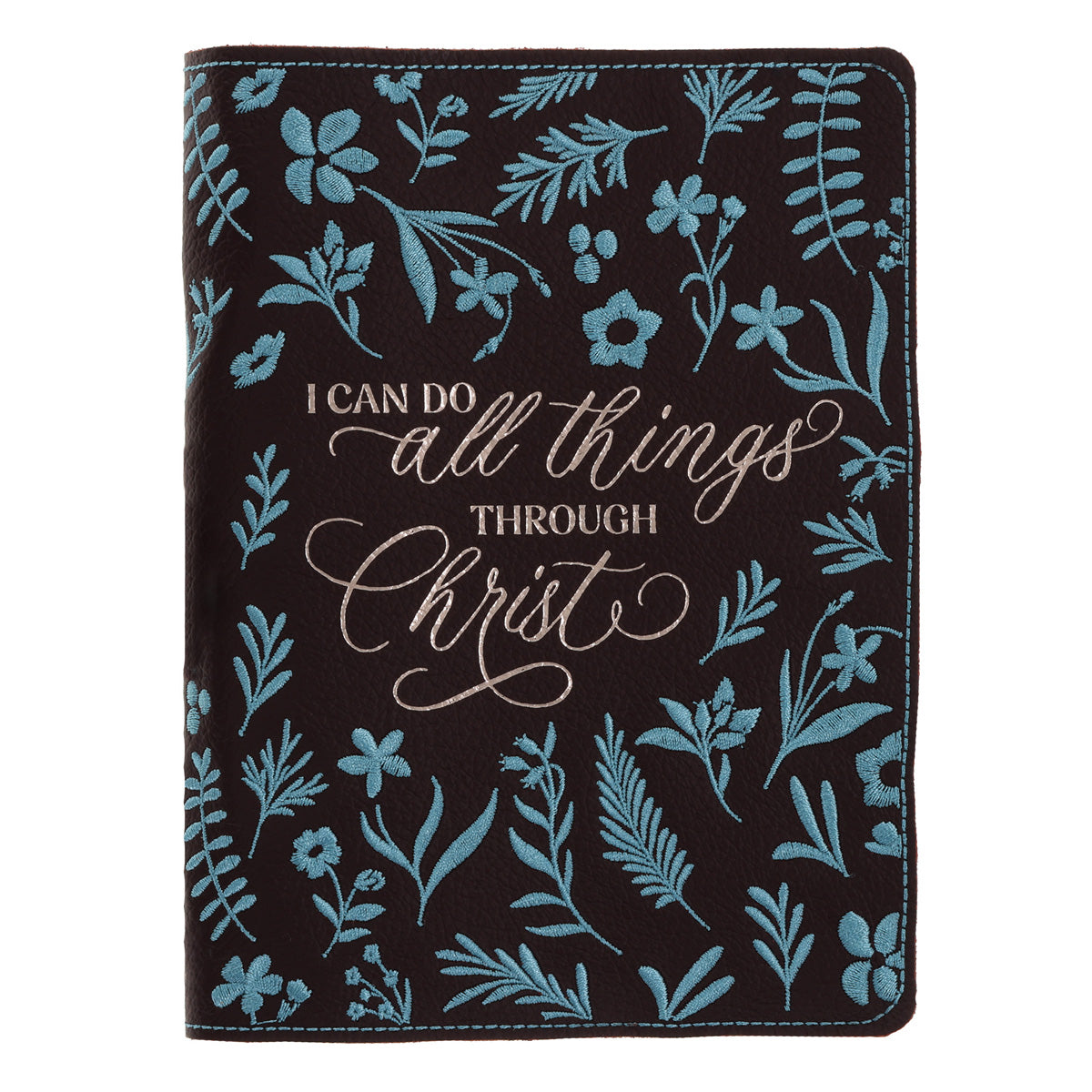 I Can Do All Things Through Christ Handy-Sized Genuine Leather Journal