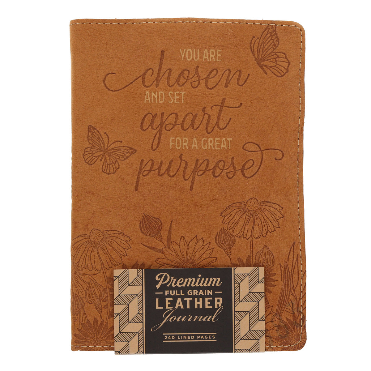 You Are Chosen and Set Apart for a Great Purpose Handy-Sized Genuine Leather Journal