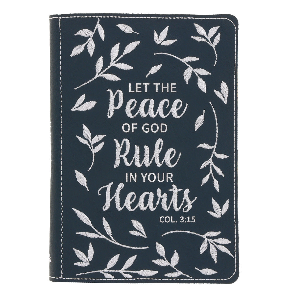Let the Peace of God Rule in Your Hearts Handy-Sized Genuine Leather Journal