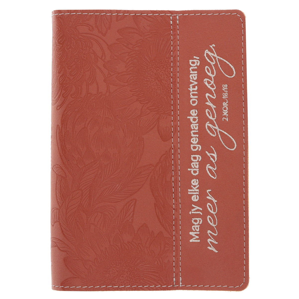 Mag Jy Elke Dag Genade Ontvang Afrikaans Handy-Sized Genuine Leather Journal