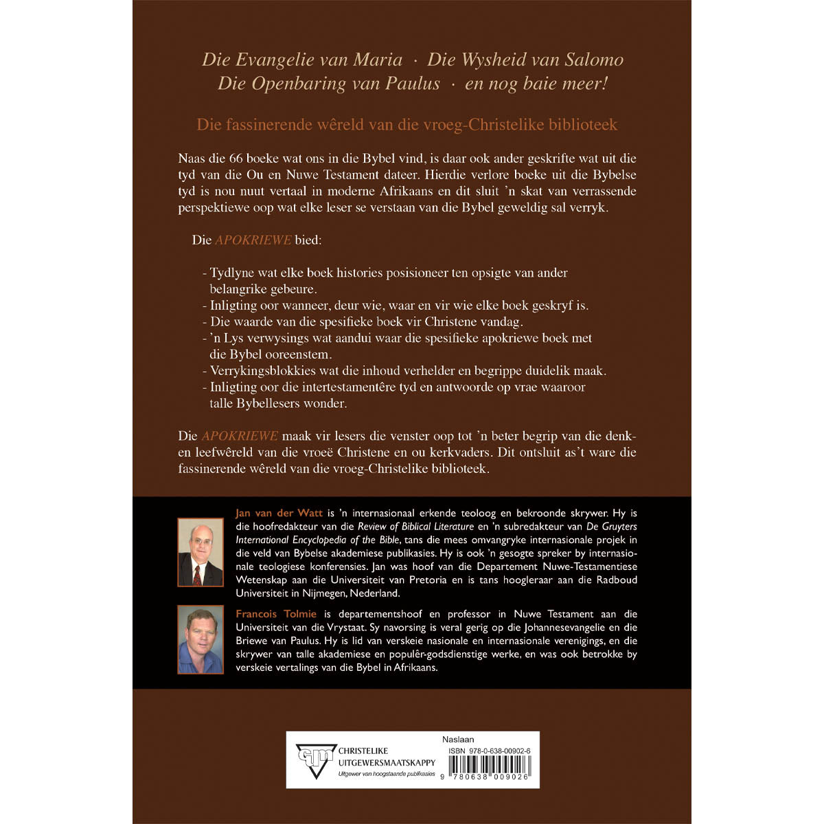 Apokriewe: Ou en Nuwe Testament Bruin (Sagteband)