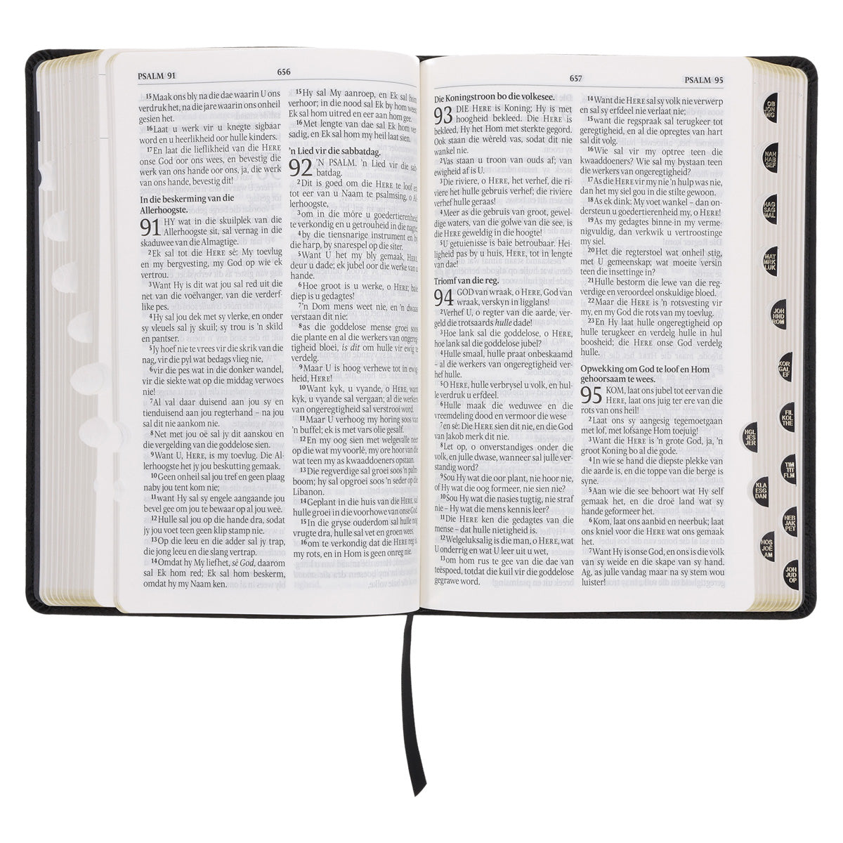 Afrikaans 1933/1953 Vertaling Swart Kunsleer Bybel