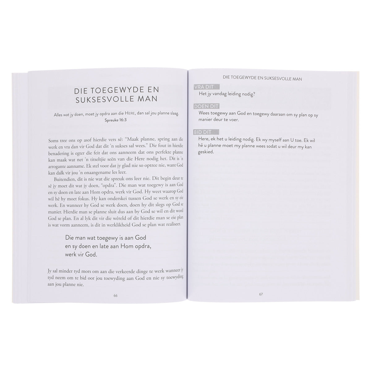 ’n Sterk Man Is Wys: 30 Dagstukke oor die Boek Spreuke (Sagteband)