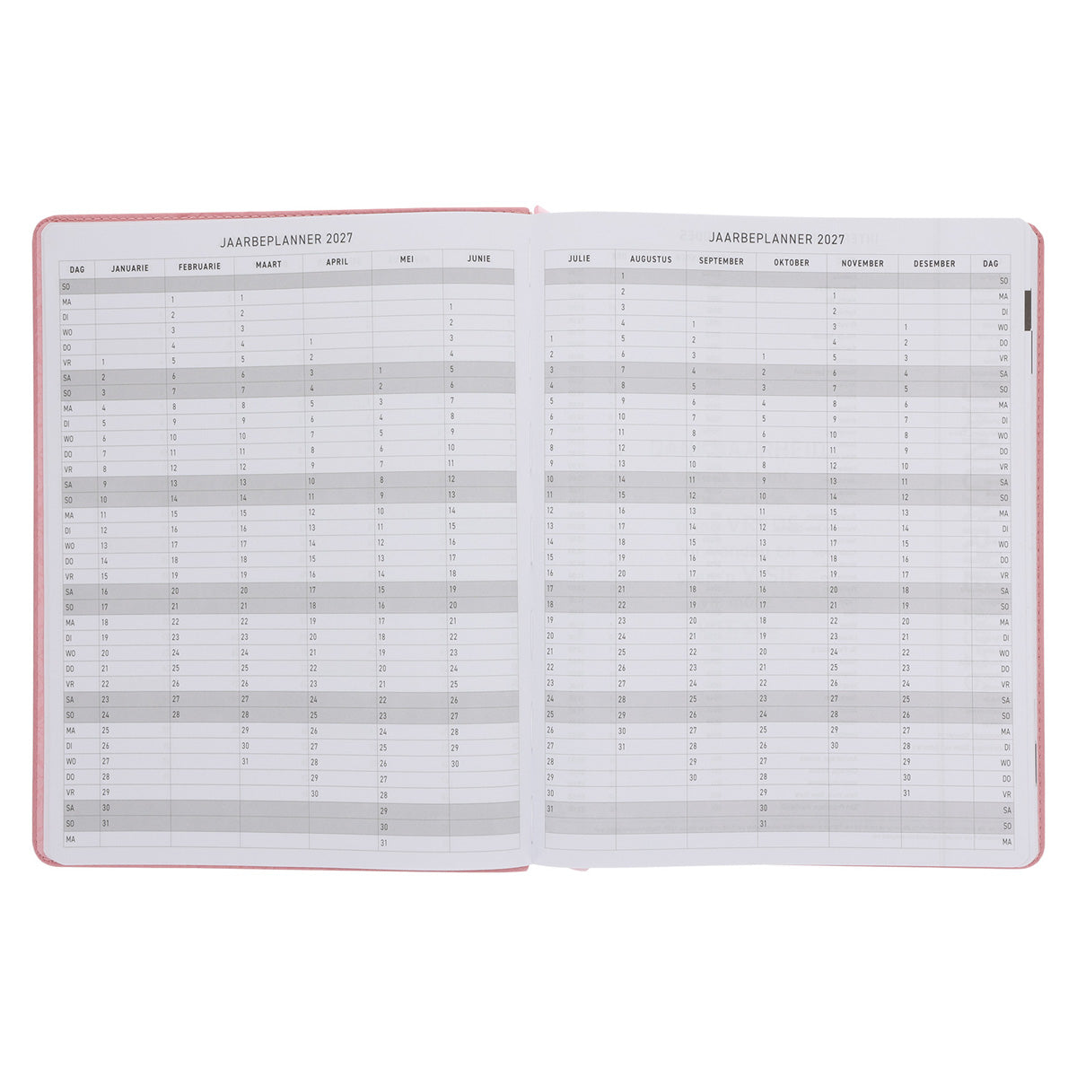 2026 A4 Dagboek - Professionele Jaarbeplanner - God Is Ons Toevlug en Ons Sterkte - Kunsleer