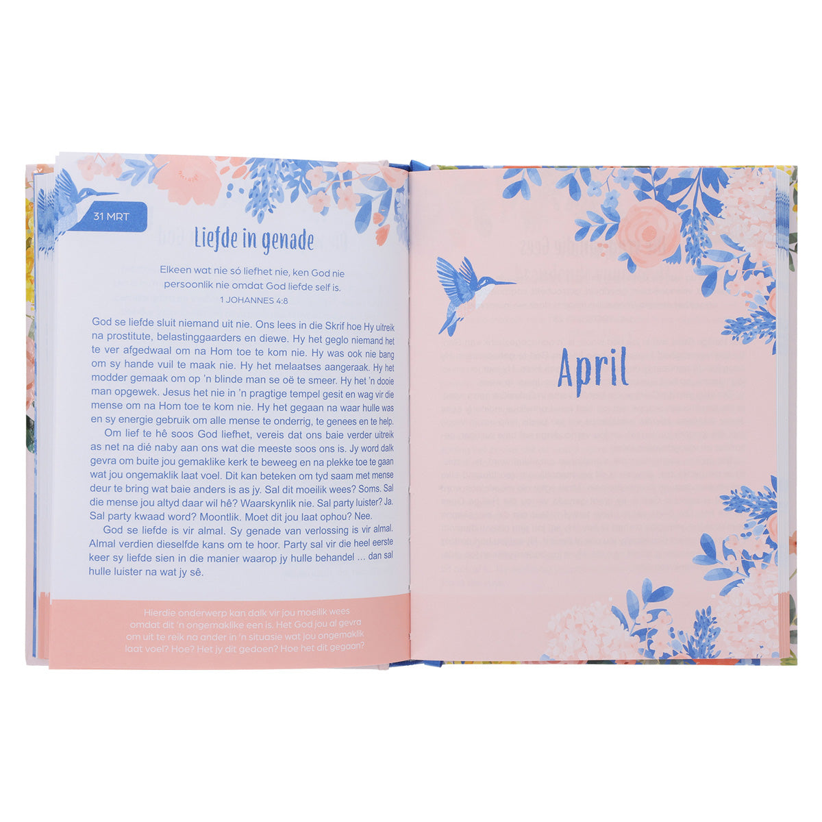 In Genade en Dankbaarheid: 366 Oordenkings van Vreugde en Vrese (Hardeband)