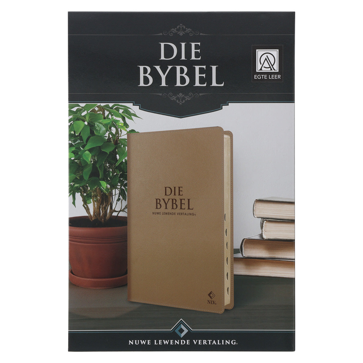 NLV Sandsteen Egte Leer Standaard Bybel