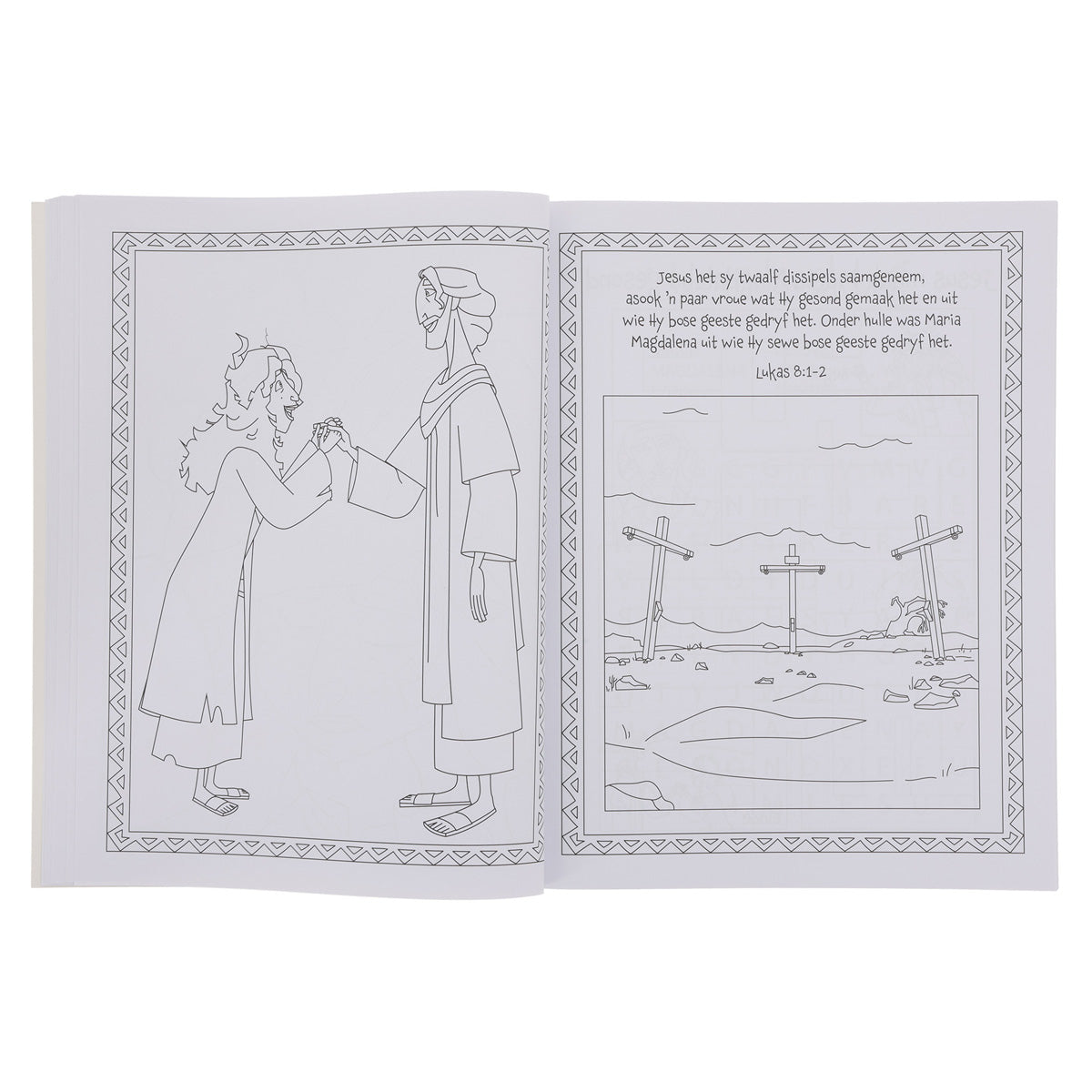 Lig van die Wêreld: Jesus se Wonderwerke Inkleur- en Aktiwiteitsboek (Sagteband)