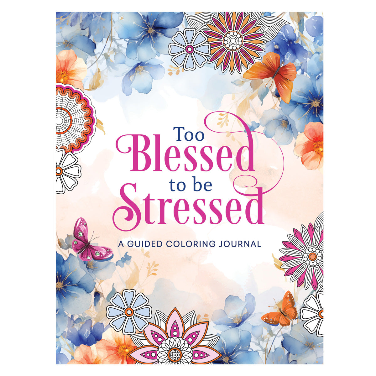 Too Blessed to Be Stressed: A Guided Coloring Journal (Paperback)