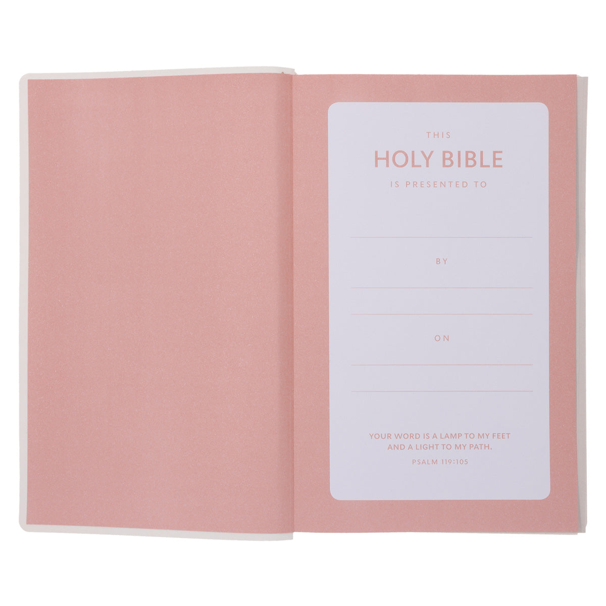 NKJV Pink Imitation Leather Gift & Award Bible Red Letter Comfort Print
