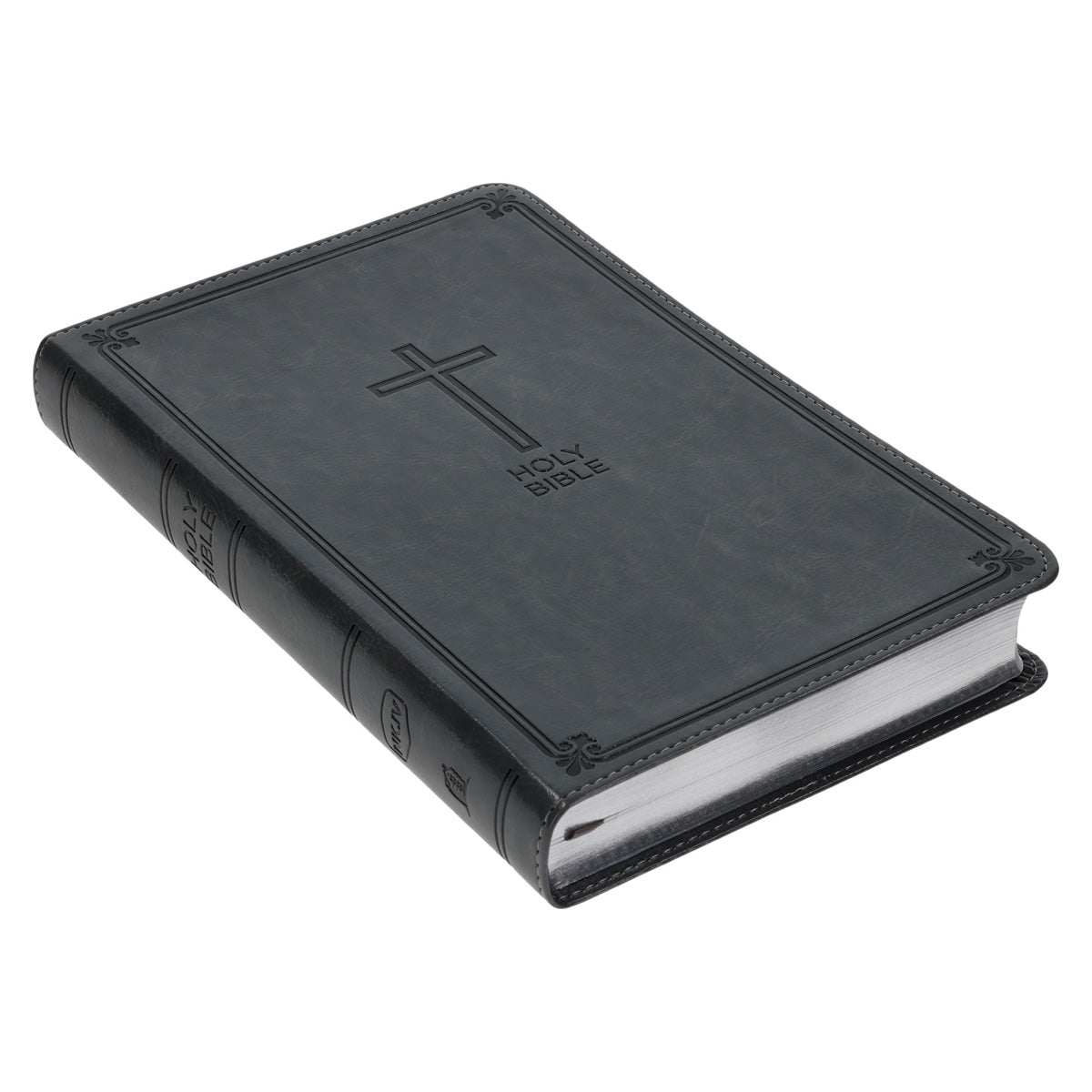 NKJV Deluxe Gift Bible Red Letter Gray (Comfort Print)(Imitation Leather)