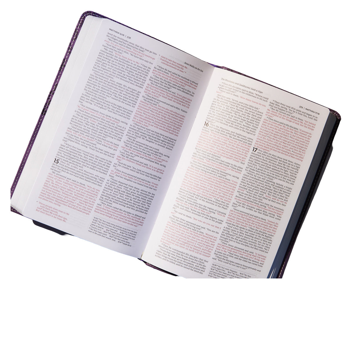 NKJV Deluxe Gift Bible Red Letter Burgundy (Comfort Print)(Imitation Leather)