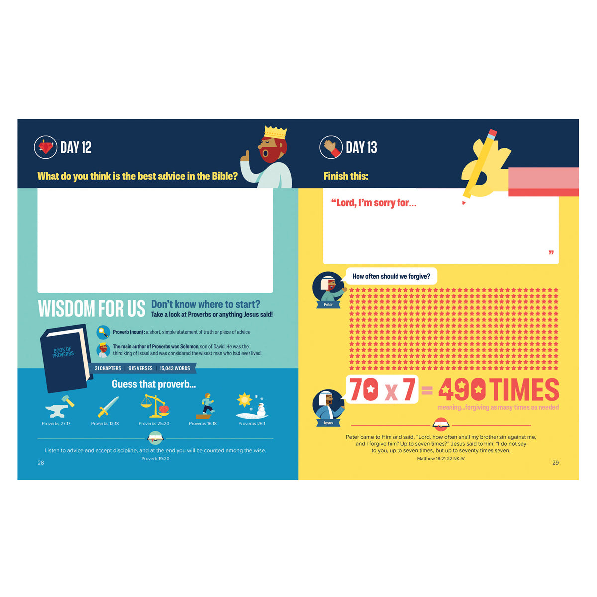 Bible Infographics for Kids Adventure Journal: 40 Faith-tastic Days to Journey with Jesus PB