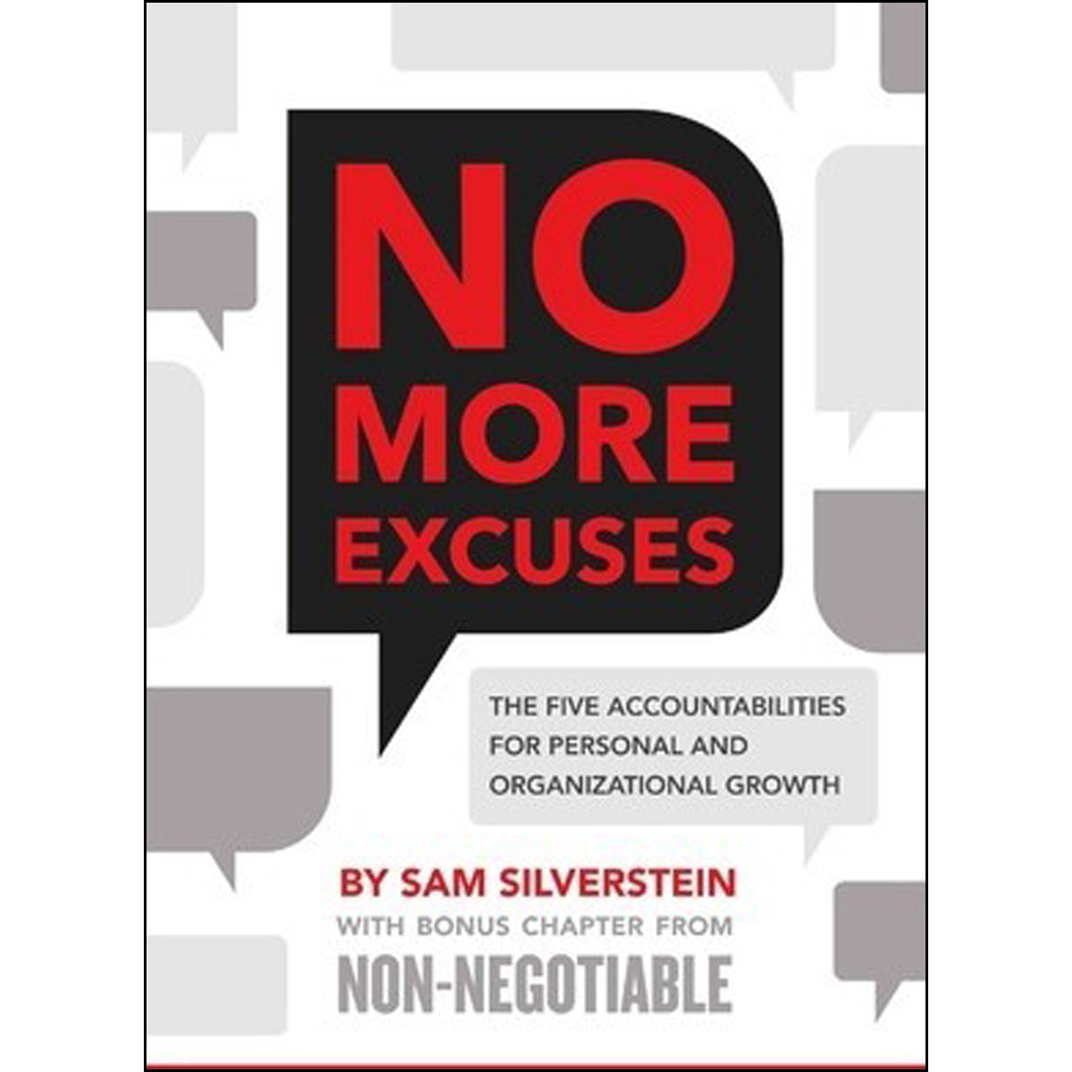 No More Excuses: Five Accountabilities / Growth (Paperback)