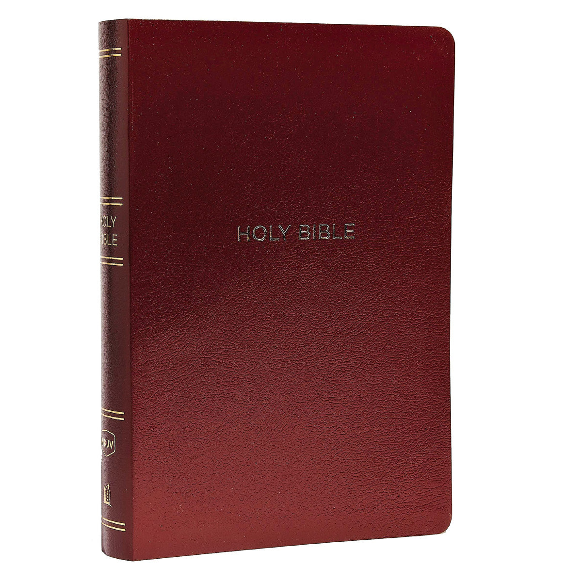 NKJV Ref Bible Center Column Red Letter Giant Print Burgundy (Imitation Leather)