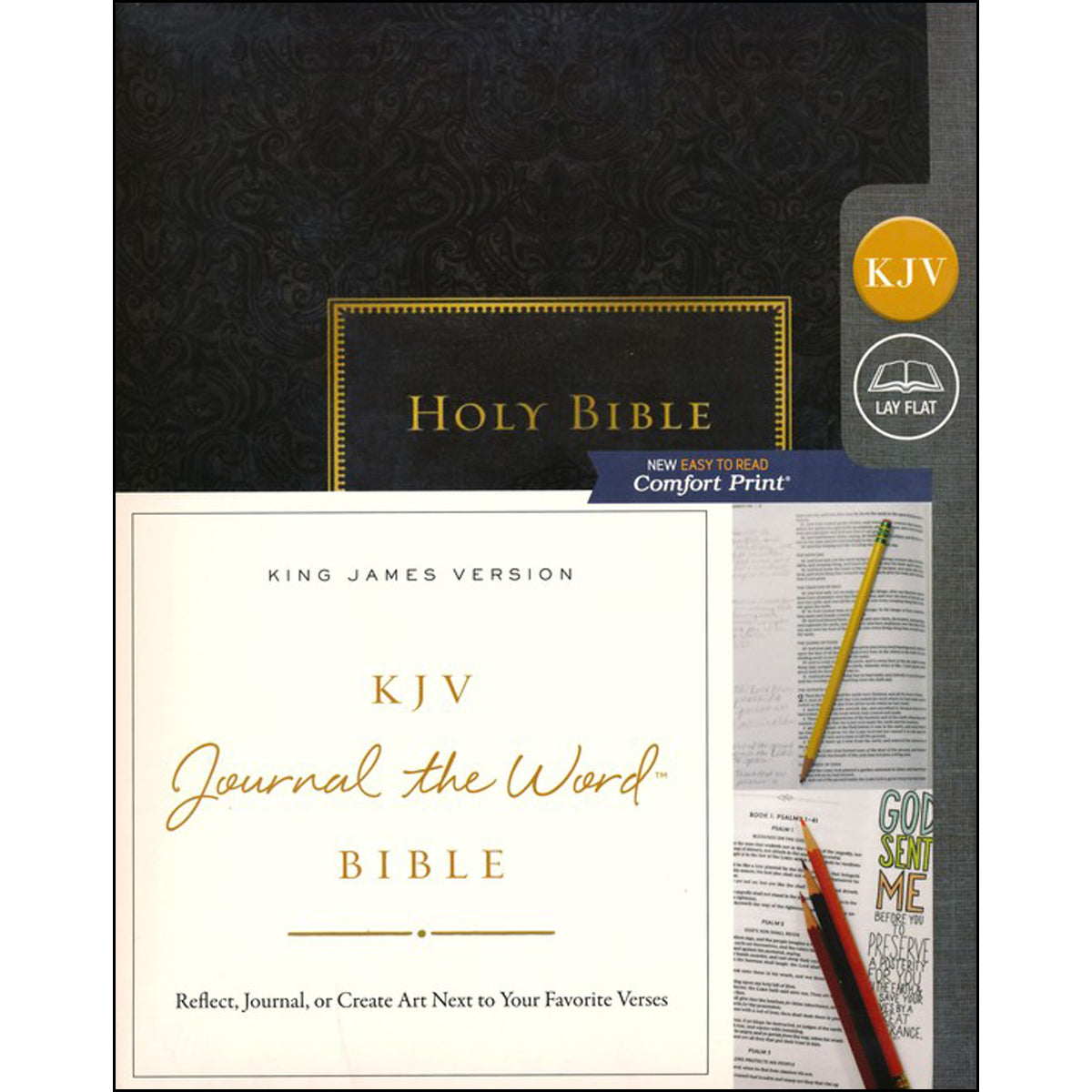 KJV Journal: The Word Bible Over Board Black (Comfort Print)(Hardcover)