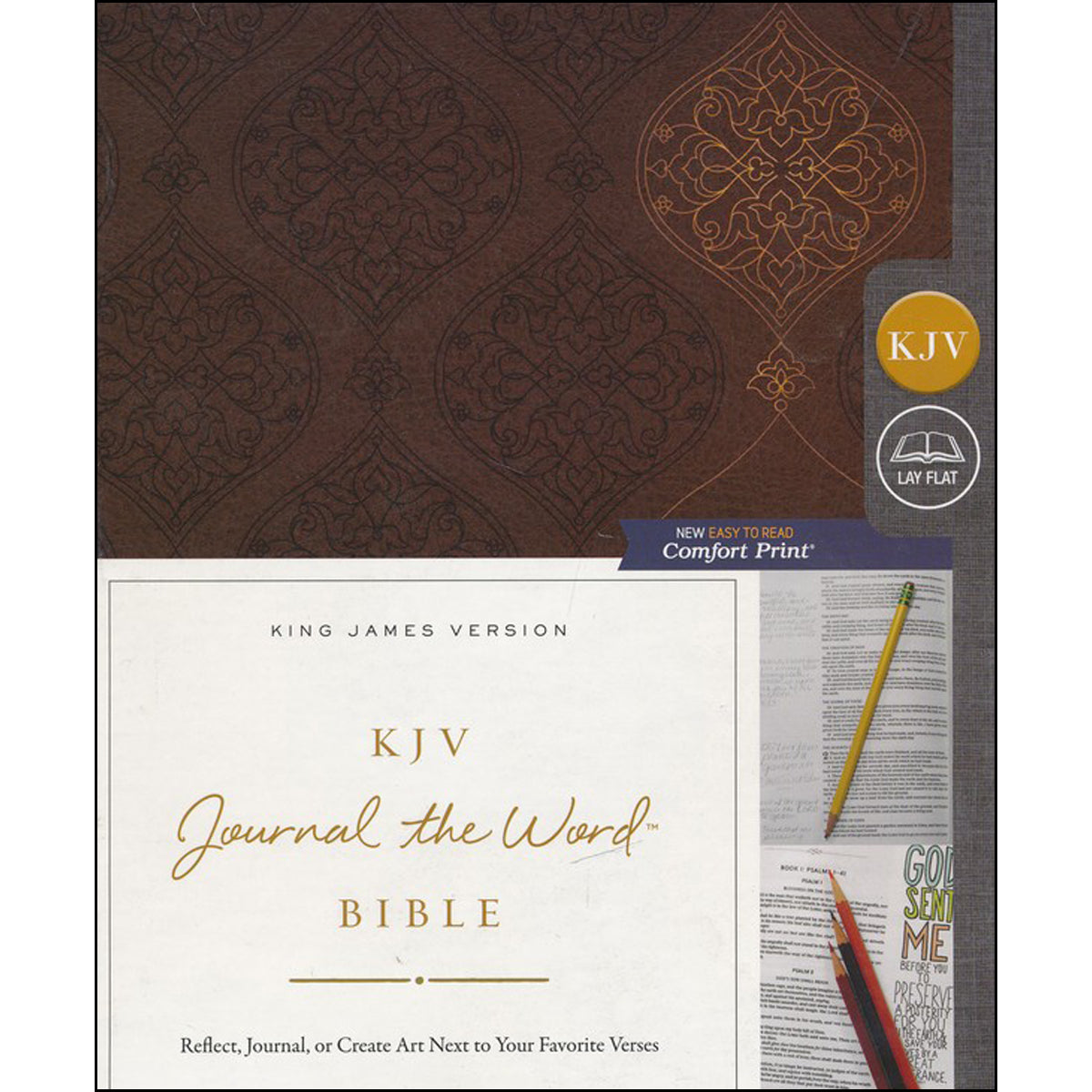 KJV Journal: The Word Bible Red Letter Brown (Comfort Print)(Imitation Leather)