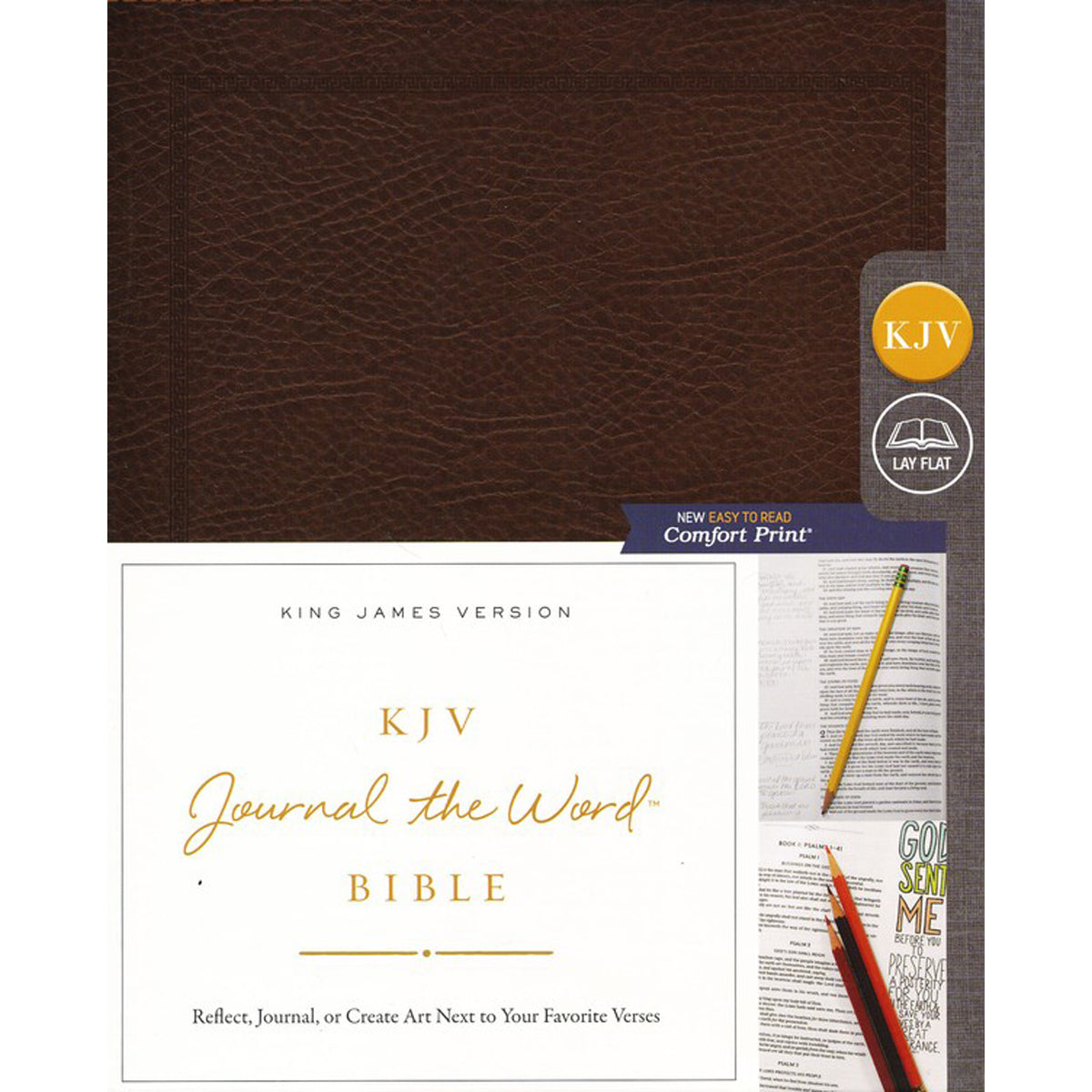 KJV Journal: The Word Bible Red Letter Brown (Comfort Print)(Bonded Leather)